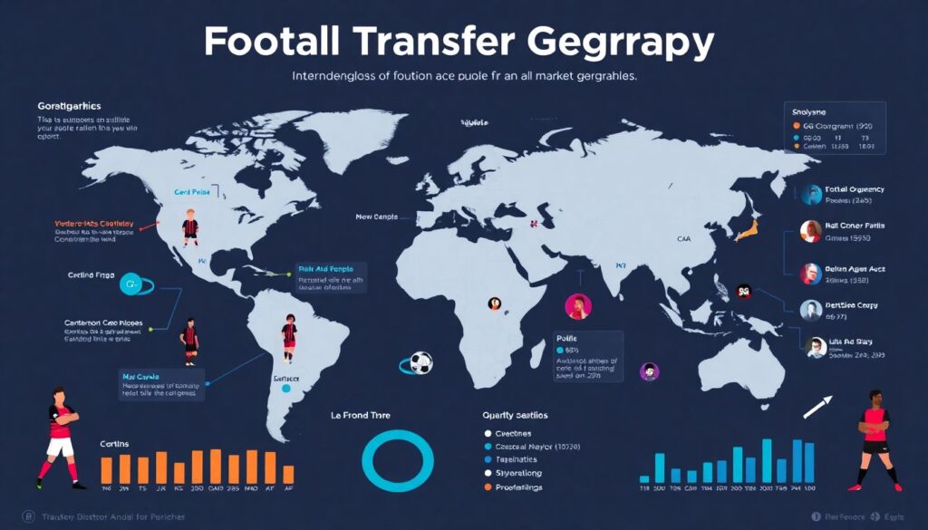 География трансферов: движение игроков между континентами - иллюстрация