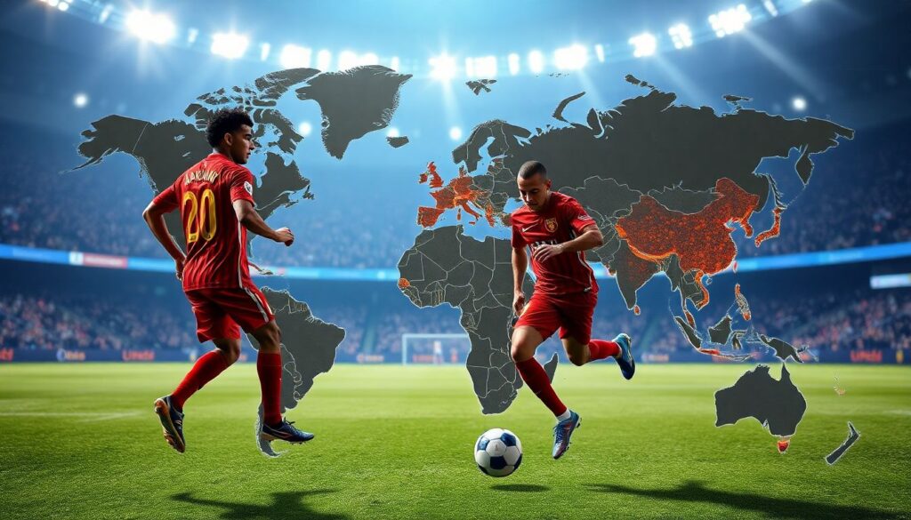 География трансферов: движение игроков между континентами - иллюстрация