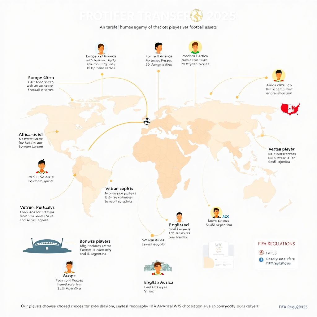 География трансферов: как меняется движение футболистов между континентами