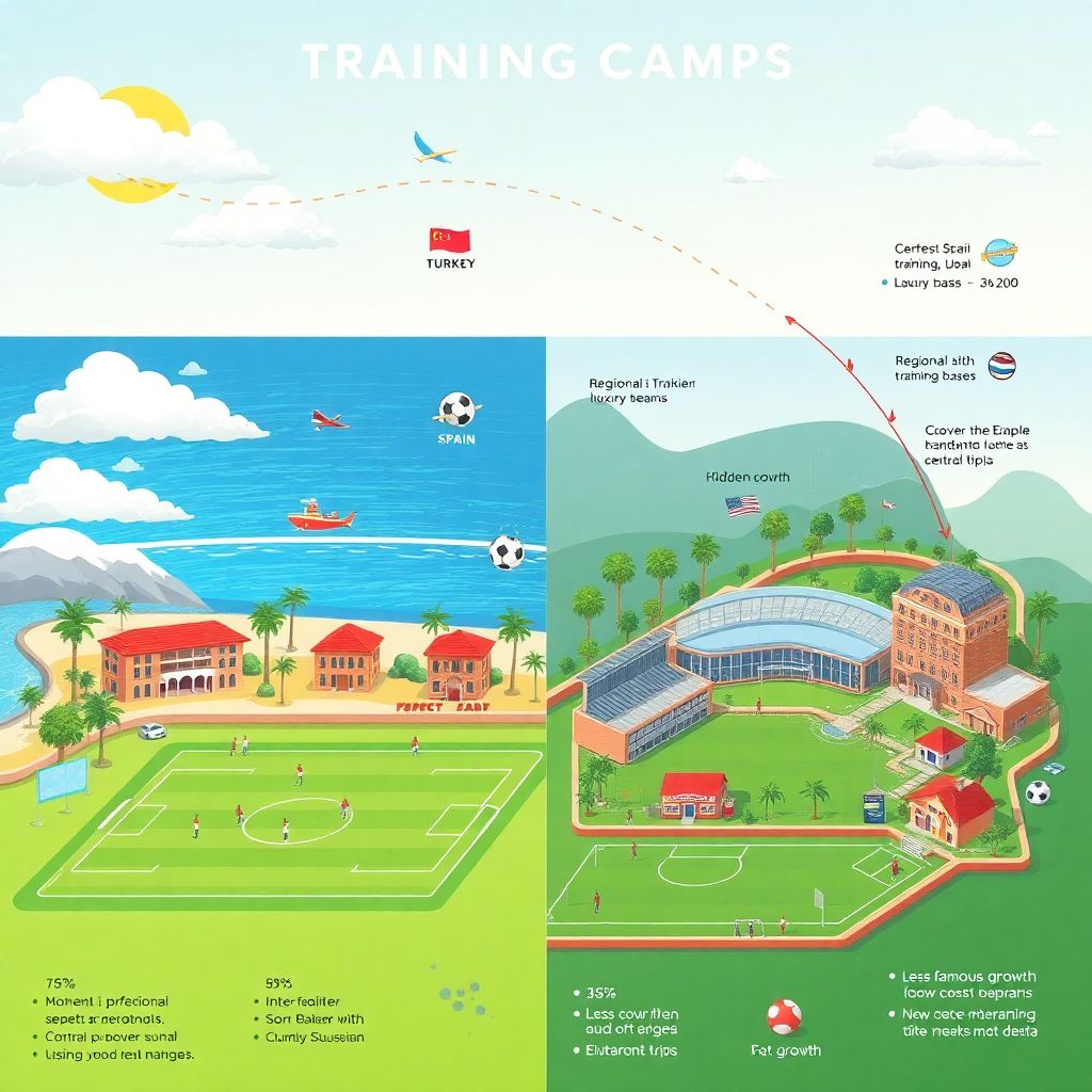 Тренировочные лагеря: где проводят сборы футбольные клубы