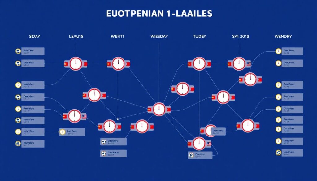 Календарь европейских лиг на неделю - иллюстрация