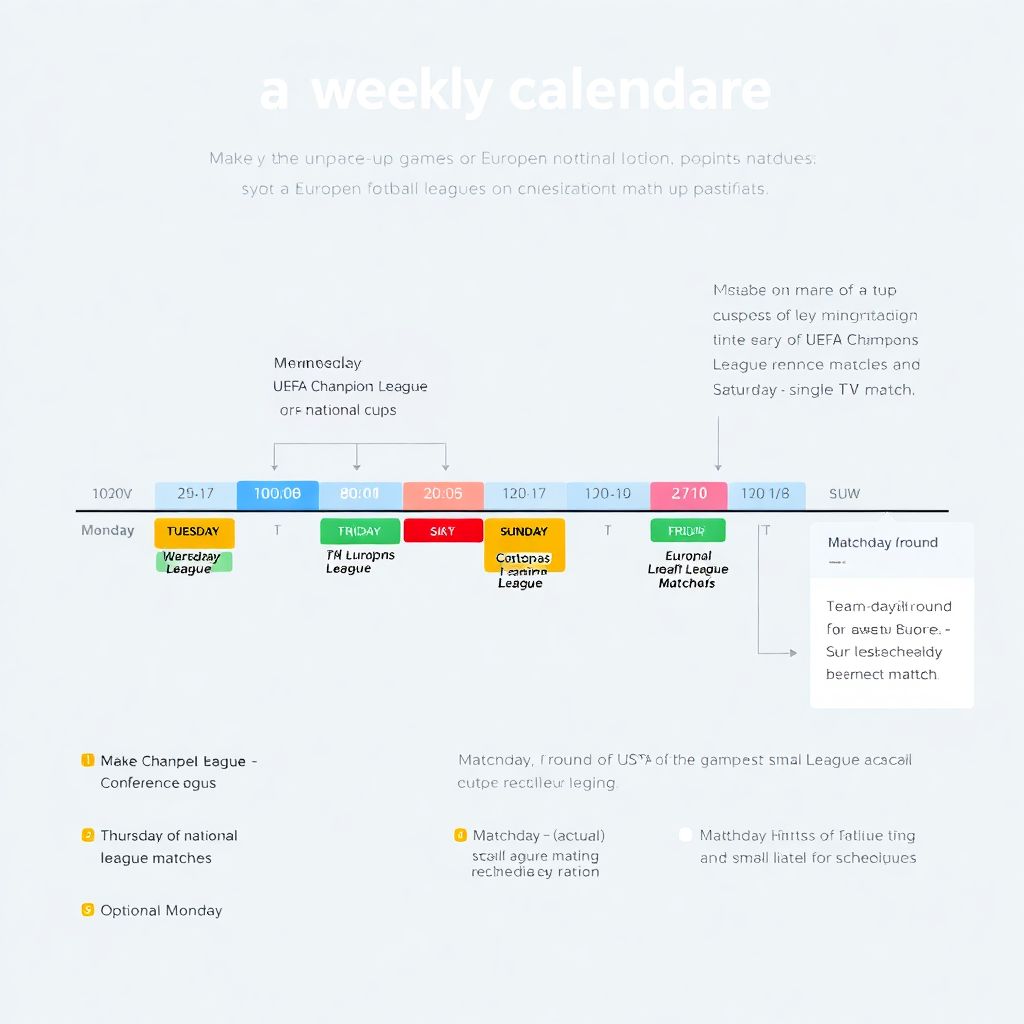 Календарь европейских лиг на неделю: ключевые матчи и расписание туров