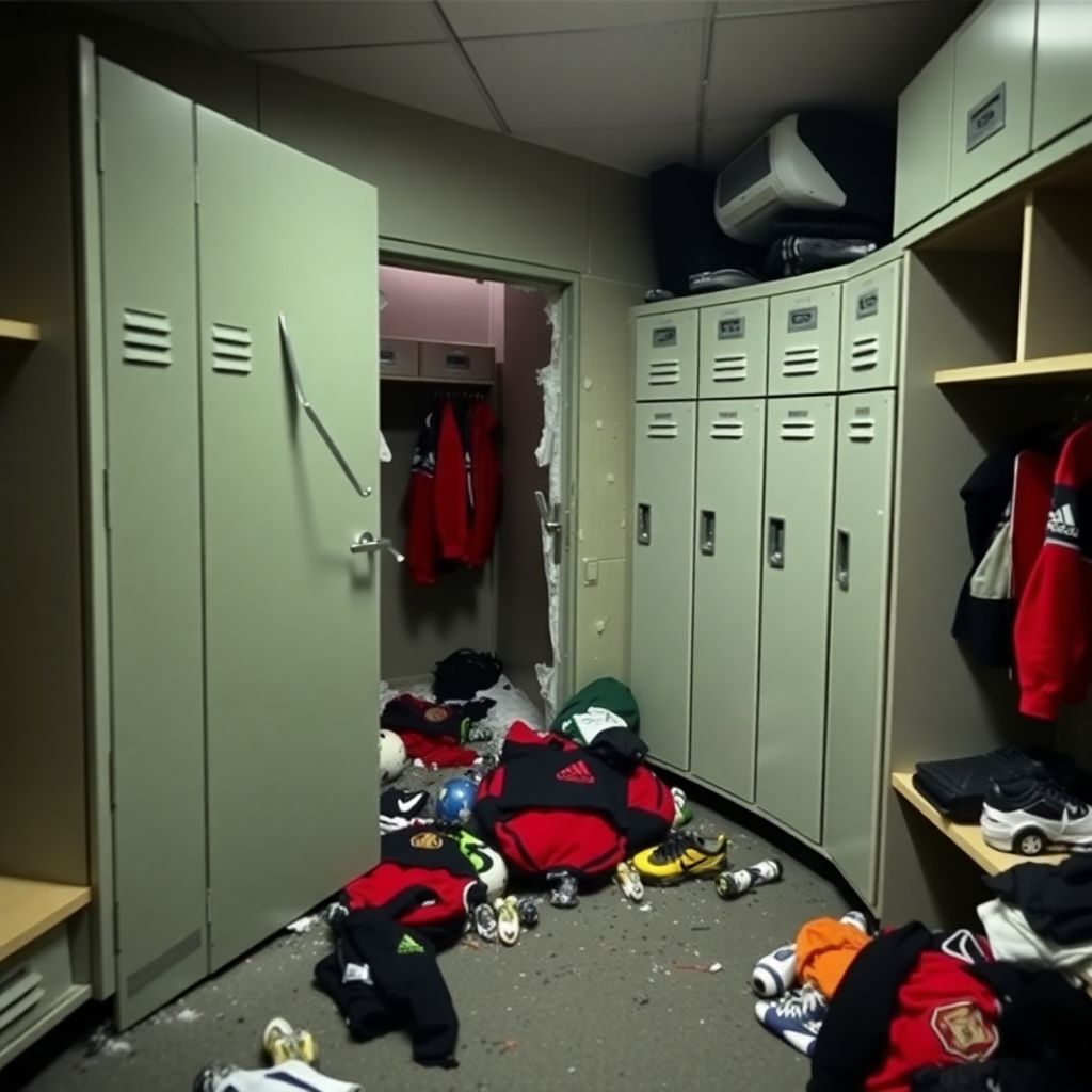 Футболисты Краснодара устроили погром в раздевалке ЦСКА и сломали дверь